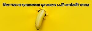 লিঙ্গ শক্ত না হওয়া (ইরেকটাইল ডিসফাংশন) খাবার