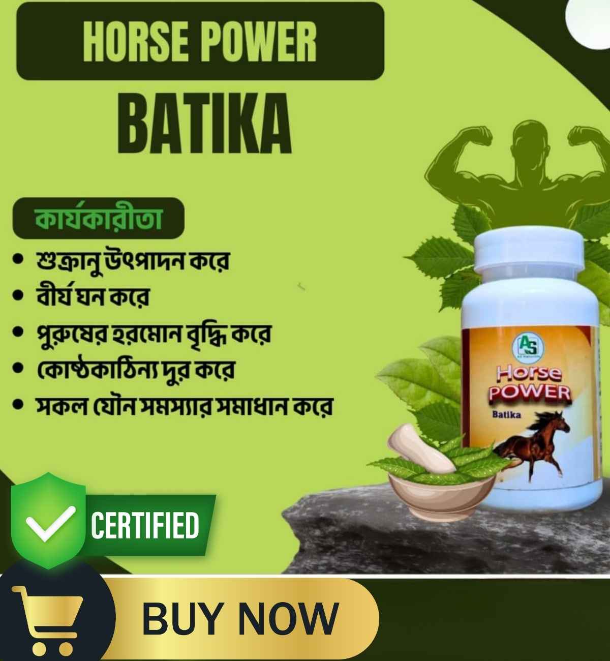 হর্স পাওয়ার ট্যাবলেট (Horse Power Tablet) - টাইমিং বৃদ্ধি করে 1 হর্স পাওয়ার ট্যাবলেট