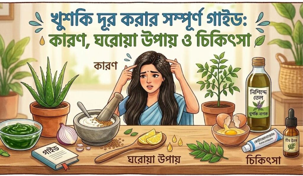 খুশকি দূর করার উপায়