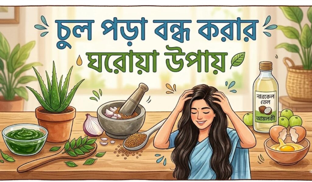 চুল পড়া বন্ধ করার উপায়