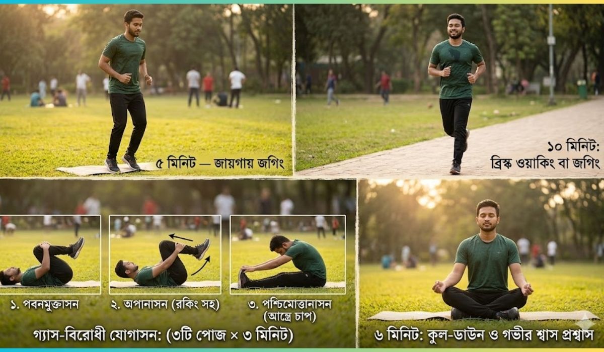 পেটে গ্যাস কমানোর উপায় ব্যায়াম 