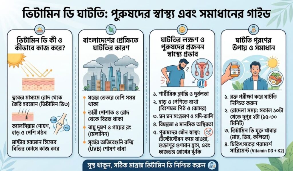 ভিটামিন ডি এর অভাব জনিত লক্ষণ