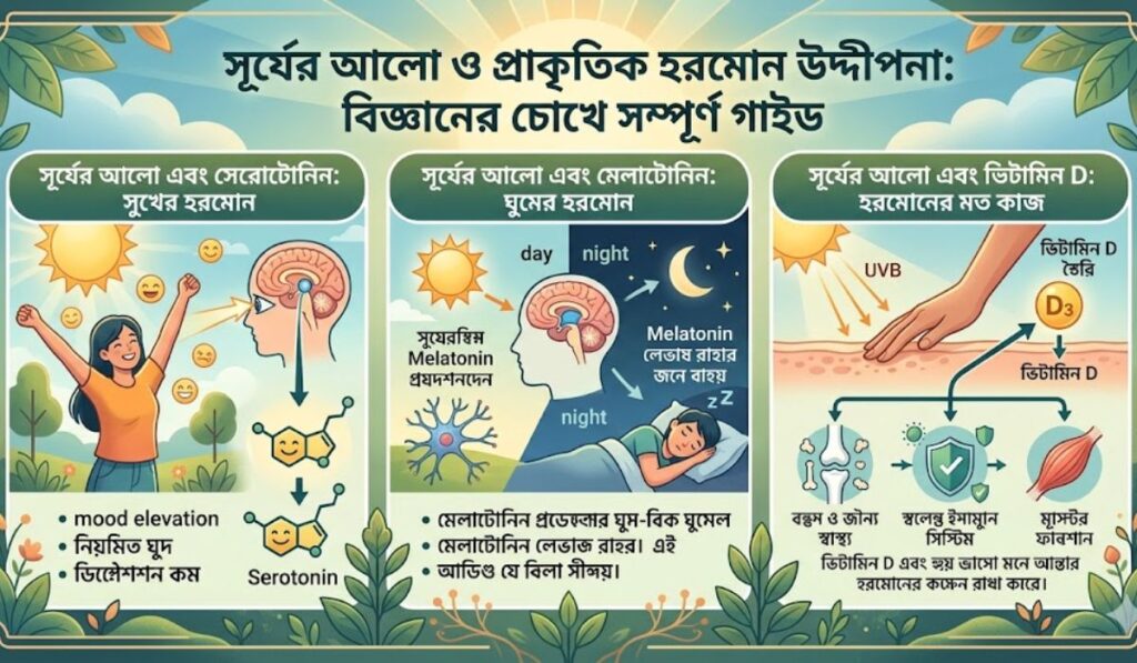 সূর্যের আলো ও প্রাকৃতিক হরমোন