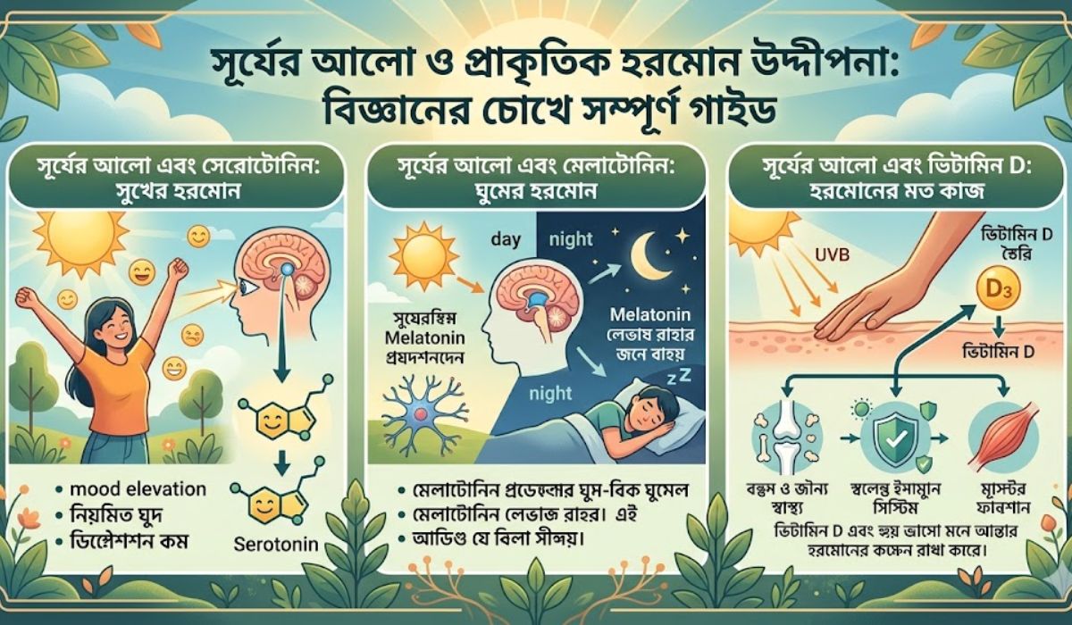 সূর্যের আলো ও প্রাকৃতিক হরমোন