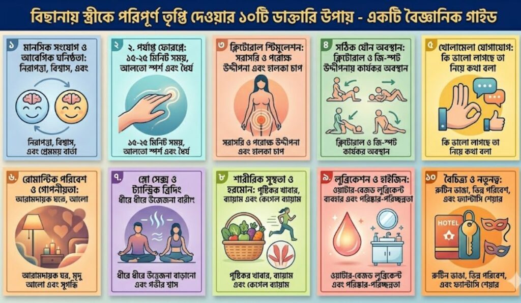 স্ত্রীকে চরম সুখ দেওয়ার উপায়