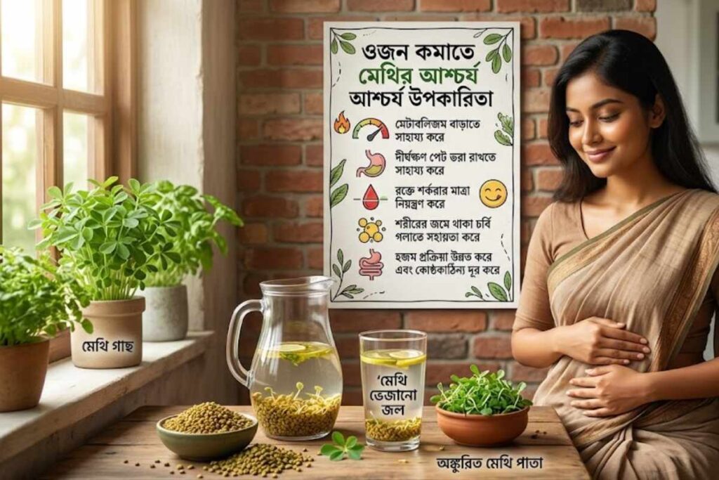 ওজন কমাতে মেথির উপকারিতা, ব্যবহার পদ্ধতি ও সতর্কতা 1 ওজন কমাতে মেথির উপকারিতা
