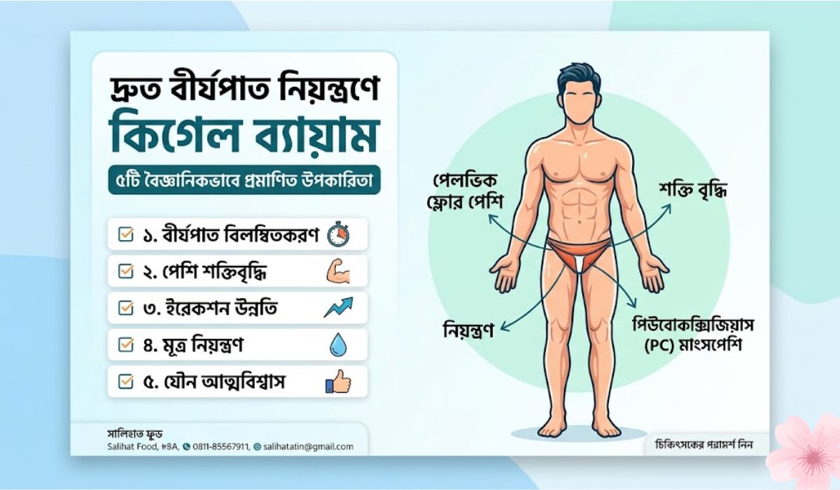 দ্রুত বীর্যপাতের সমস্যায় কিগেল ব্যায়াম কি কার্যকর? পদ্ধতি, উপকারিতা ও সম্পূর্ণ গাইড