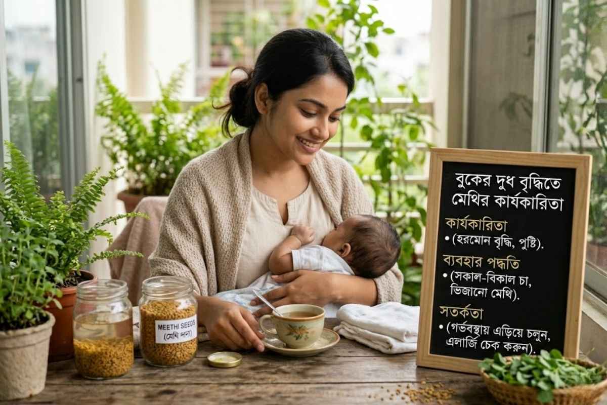 বুকের দুধ বৃদ্ধিতে মেথির কার্যকারিতা, ব্যবহার পদ্ধতি ও সতর্কতা