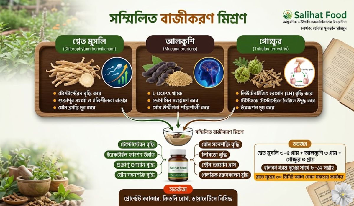 লিঙ্গ শক্ত করার আয়ুর্বেদিক ঔষুধ: শ্বেত মুসলি, আলকুশি ও গোক্ষুর