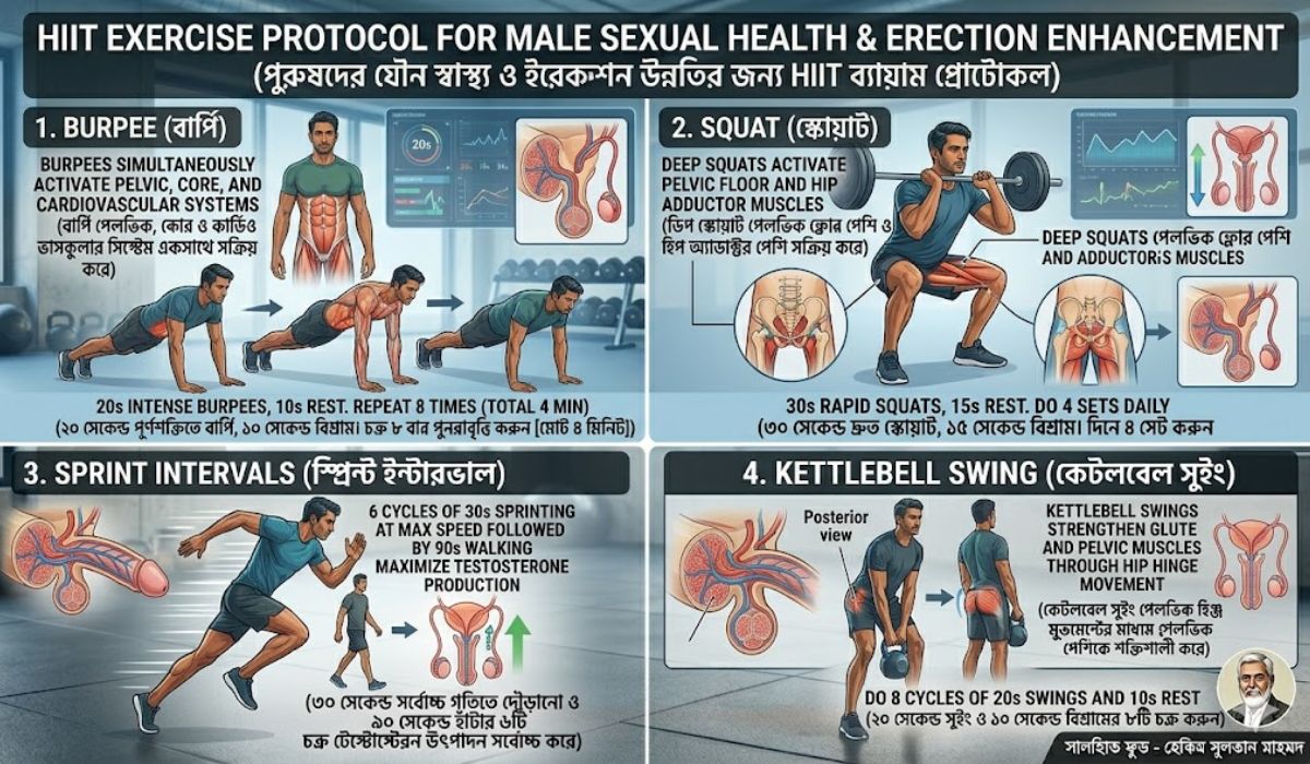 HIIT ব্যায়ামের লিঙ্গ শক্তিবৃদ্ধিকারী ৪টি পদ্ধতি