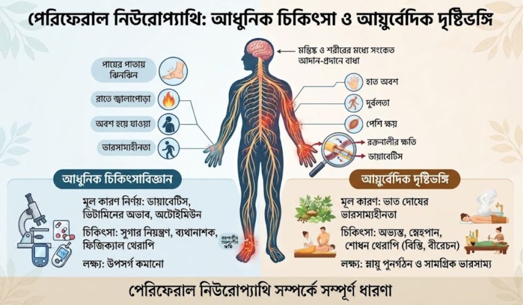 পেরিফেরাল নিউরোপ্যাথি: হাত-পায়ে জ্বালাপোড়া বা অবশ ভাবের লক্ষণ, কারণ ও চিকিৎসা 1 হাত-পায়ে জ্বালাপোড়া ভাবের লক্ষণ, কারণ ও ইউনানি চিকিৎসা